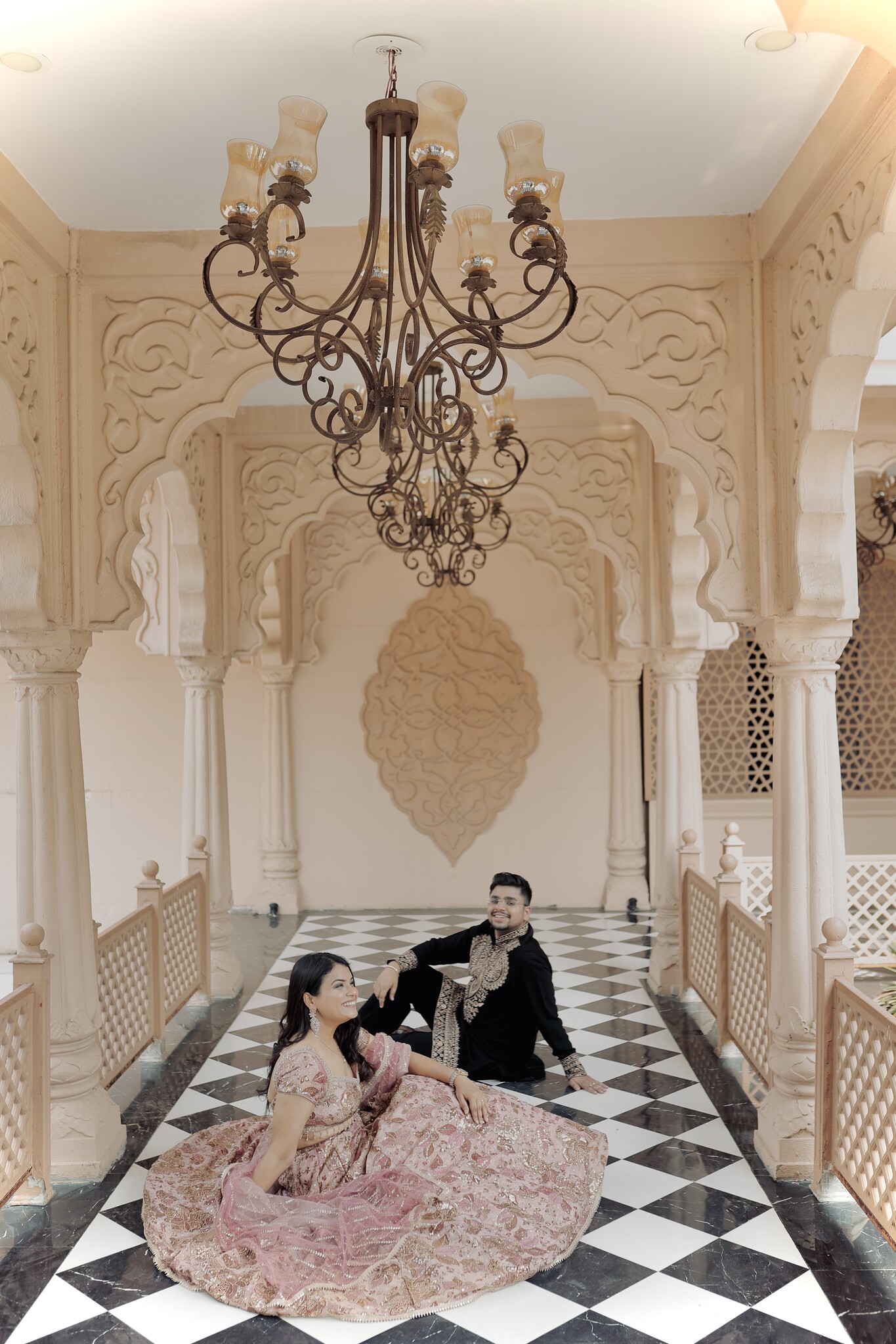 Cinematic Indian wedding portrait