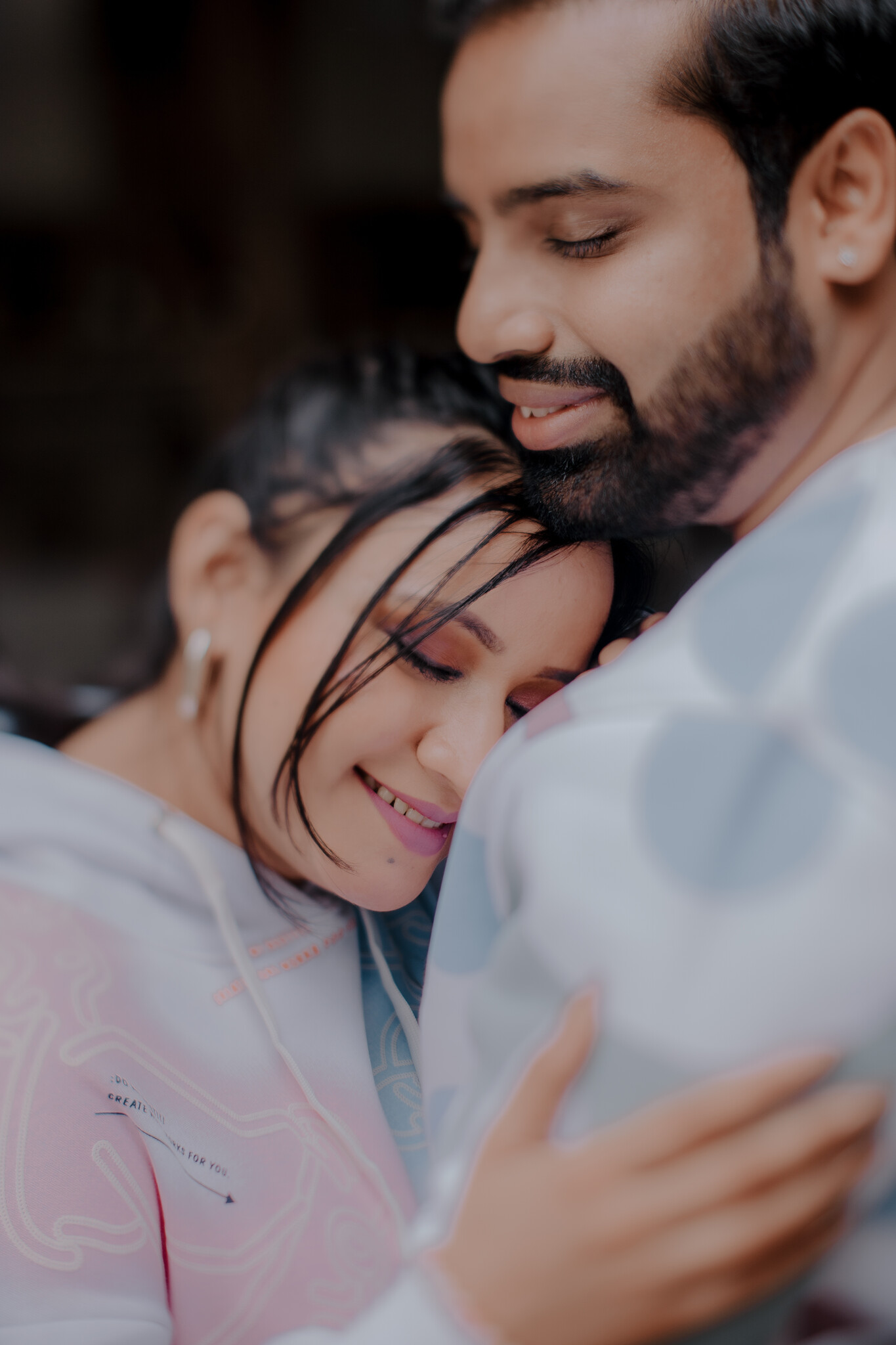 Cinematic Indian wedding portrait