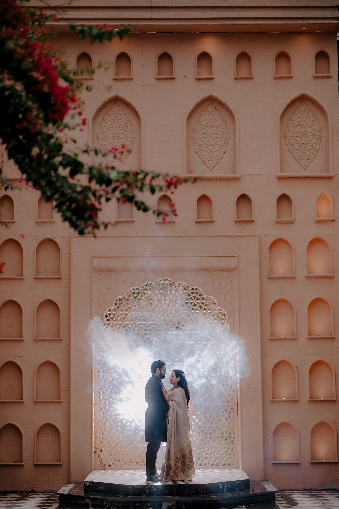 Cinematic Indian wedding portrait