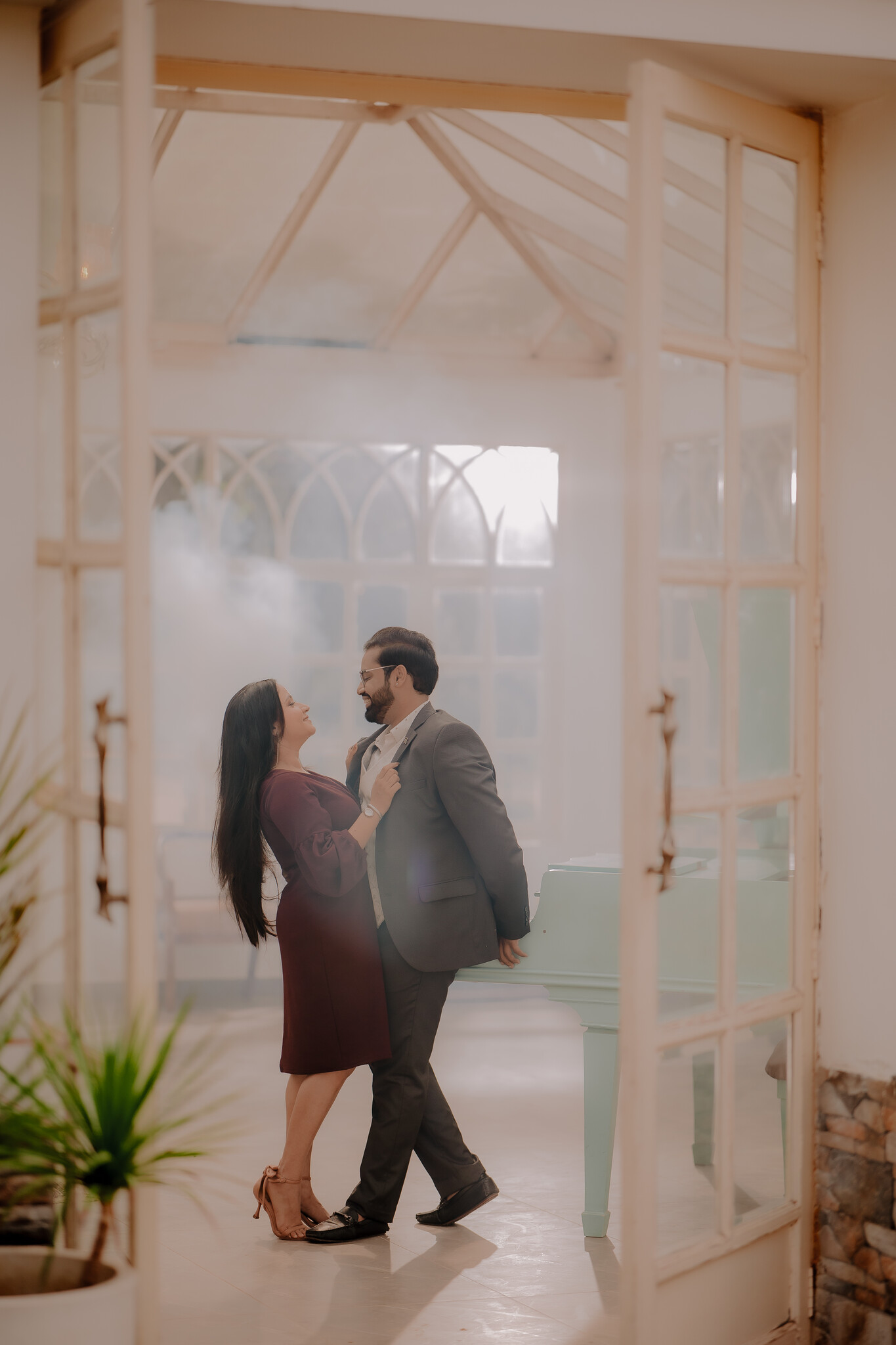 Cinematic Indian wedding portrait